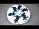 Set Of 6 Nautical Blue Beach Crabs Ocean Marine Wall Hanger Decor Tree Ornaments