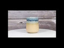 Pack Of 6 Porcelain Ao Nagashi Blue River Reactive Glaze Yunomi Tea Cups 9oz