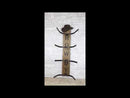 Rustic Western Howdy 4 Slot Cowboy Cowgirl Hats Wall Rack Hanger Organizer