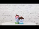 Dessert Ice Cream Fudge Sundae With Cherries Ceramic Salt and Pepper Shaker Set