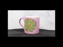 Purple Sahasrara Crown Chakra Zen Flower Of Life Mandala Circle Ceramic Mug Cup