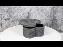 Astrology Sun And Moon Baphomet Pentagram Heart Shaped Decorative Jewelry Box