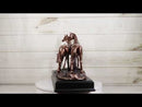 Large 15" Western Equine Beauty Three Horses Bronze Electroplated Resin Figurine