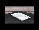 Pack Of 6 Modern Yukino Hana Melamine 2 Partitions Rectangular Sushi Plates