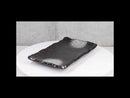 Pack Of 5 Charcoal Grey Tone Hakumu Collection Rectangular Wavy Sushi Plates