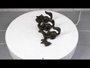 Rustic Country Cast Iron Squirrel On Tree Branch 4-Peg Wall Coat Hooks 13"L