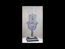 Hand of God Hamsa Palm With Magen David Star Eye of Providence Figurine Plaque