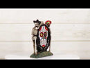 Ebros Sugar Skull Skeleton Latino Couple Desktop Table Clock Statue 6.25" Tall