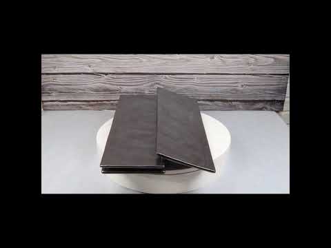 Tetsu Kesho black rectangular serving platters set of 3