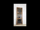 Large 30"H Western Rustic Bear And Moose In Pine Trees Forest Wooden Wall Mirror