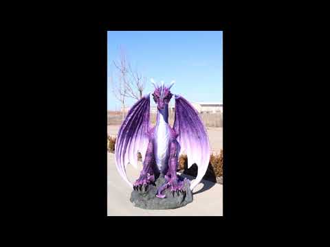 Dungeons And Dragons Giant North Star Purple Dragon at Rest Statue