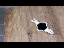 Pack Of 2 Antique White Pewter Bunny Rabbit Head Wall Coat Hooks With Chalkboard