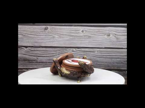 Cardinal Coaster Set with Nest Holder | Ebros Gift