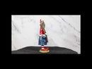 Whimsical Garden Mr Gnome With Hammer and Mushroom Farm Plank Sign Figurine
