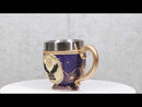 Gold And Purple Wicca Fortune Teller Chirology All Seeing Eye Tarot Tea Cup Mug