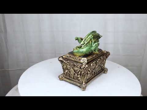 Green Dragon Decorative Trinket Box