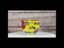 Japanese Cranes With Red Moon Yellow Donburi Ramen Soup Bowl With Chopsticks Set