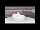 Pack Of 4 Maneki Neko Lucky Cat Small 4.75" D Appetizer Coupe Plate Dish Bowls