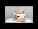 White Ume Plum Blossoms Donburi Ramen Bowl With Lid Trivet Spoon Chopsticks Set