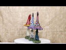 Enchanted Fairy Garden 9.5"H Spotted Toadstool Mushrooms Figurine Set of 3