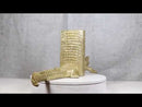Nautical Marine Faux Gold Crocodile Alligator Head And Tail Bookends Pair Set