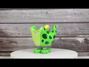 Whimsical Swamp Bayou Alligator Money Piggy Bank W/ Bobble Spring Legs Figurine