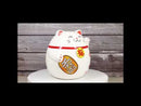 Japanese Lucky Charm Beckoning Cat Fat Maneki Neko Money Coin Bank Figurine