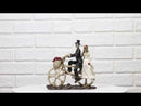Wedding Skeletons Bride And Groom Riding Skeletal Bones Roses Bicycle Figurine