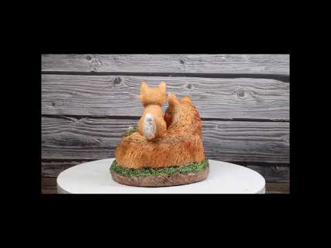 Bedtime Story Fox Family Snuggle Figurine | Ebros Gift