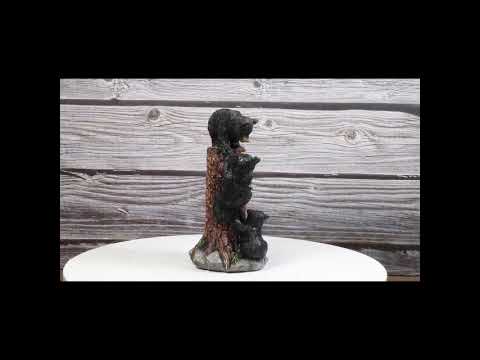 Cabin Companion Tree Climber Black Bear Figurine | Ebros Gift