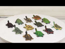 Set of 12 Marine Colorful 2" Mini Reptile Collectible Tortoise Species Figurines