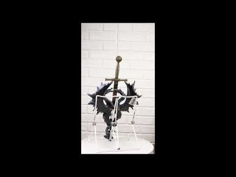 Double Dragon Wall Plaque with Medieval Sword | Ebros Gift