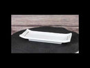 Set Of 6 Modern Yukino Hana Snowflakes Melamine Rectangular Sushi Plates 8.5"L