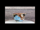 White Japanese Cranes Ceramic Donburi Ramen Soup Bowl With Chopsticks Set