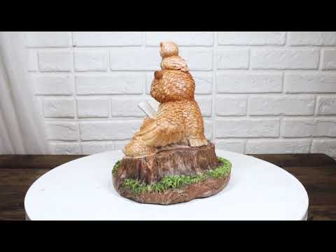 Bedtime Story Owl Mother & Owlets Figurine