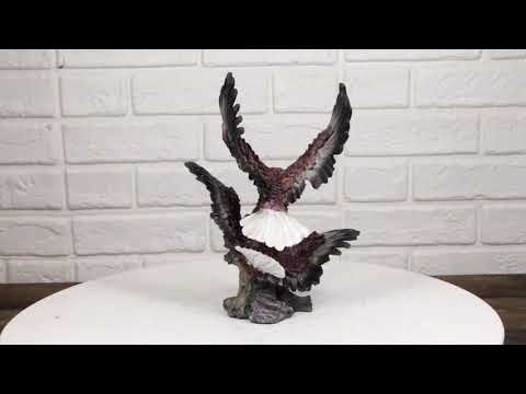 Bald Eagles in Mid-Air Battle Figurine | Ebros Gift