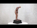 Sports Professional Golfer Preparing for A Swing of The Golf Club Statue 11"H