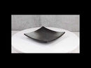 Pack Of 5 Charcoal Grey Hakumu Collection Square Appetizer Dessert Salad Plates