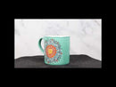 Green Anahata Heart Chakra Zen Flower Of Life Mandala Circle Ceramic Mug Cup