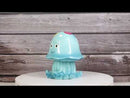 Whimsical Nautical Marine Blue Sea Jellyfish Money Coin Savings Piggy Bank