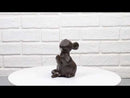 Pack Of 2 Cast Iron Whimsical Standing Mouse Decorative Pen Holder Sculptures