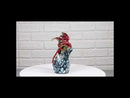Fantasy Red And Gold Geode Dragon Perching On Crystal Rock Cavern Small Figurine