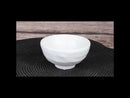 Set of 6 Contemporary Yukino Hana Snow Melamine Round Rice Miso Soup Bowls 10oz