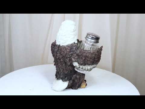 Bald Eagle Salt and Pepper Shaker Holder