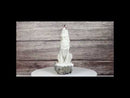 Woodlands Wildlife Mystical Alpha Snow Arctic Wolf Howling At The Moon Figurine