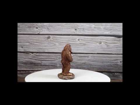 Sasquatch Bigfoot Holding Baby Deer Figurine