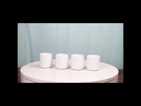 Set of 4 Yukino Hana Snow Flowers Art Porcelain 1.25oz Ochoko Yuzu Sake Cups