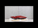 Red Black Melamine Wavy Sushi Plates Sauce Dishes And Chopsticks Set Serves 2