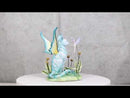 Whimsical Amy Brown Blue Fairy Cat With Pixie Fae In Enchanted Garden Figurine