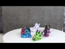 Set of 6 Fantasy Whimsical Colorful Hatchling Baby Dragons Mini Figurines